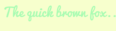 Image with Font Color A8FCB2 and Background Color F7FFCD